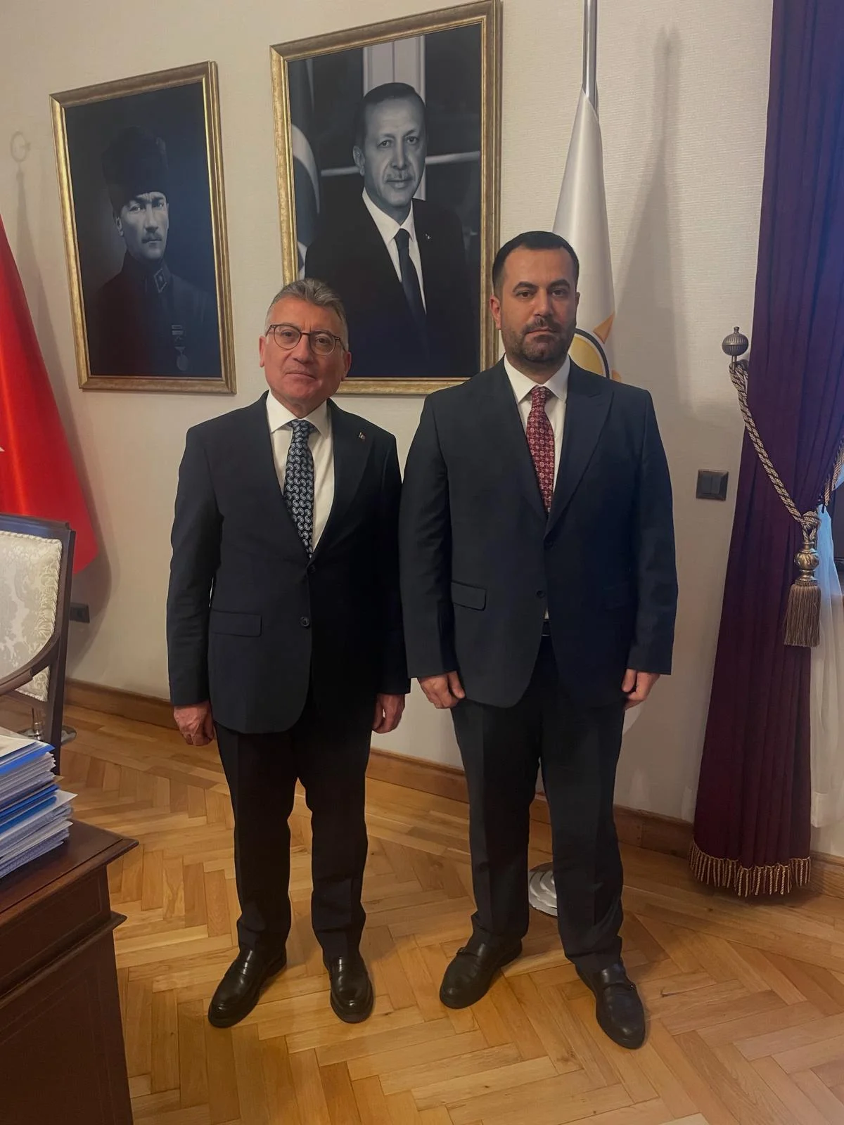 DERNEK BAŞKANIMIZ AKP GRUP BAŞKANI SN. ABDULLAH GÜLER'E ZİYARETTE BULUNDULAR